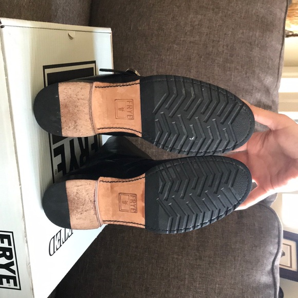 Frye Leather Boots Size 8M Black - Picture 5 of 7